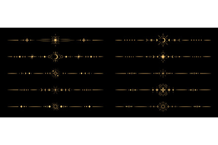 Esoteric magic celestial dividers