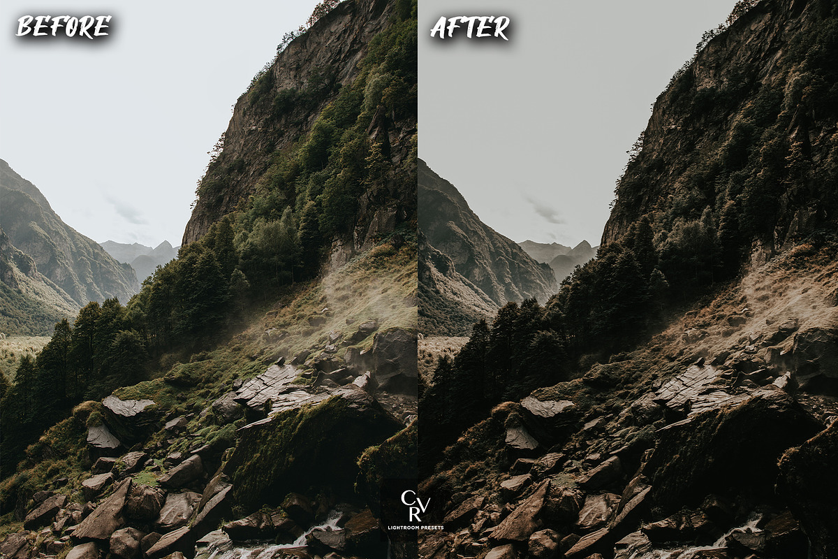10 Moody Lightroom Presets, a Preset Add-On by CVR Presets (Photo 6 of 8)
