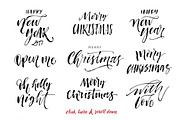 Big bundle of Christmas phrases., an Illustration by Asya Mix (Thumbnail 2 of 8)