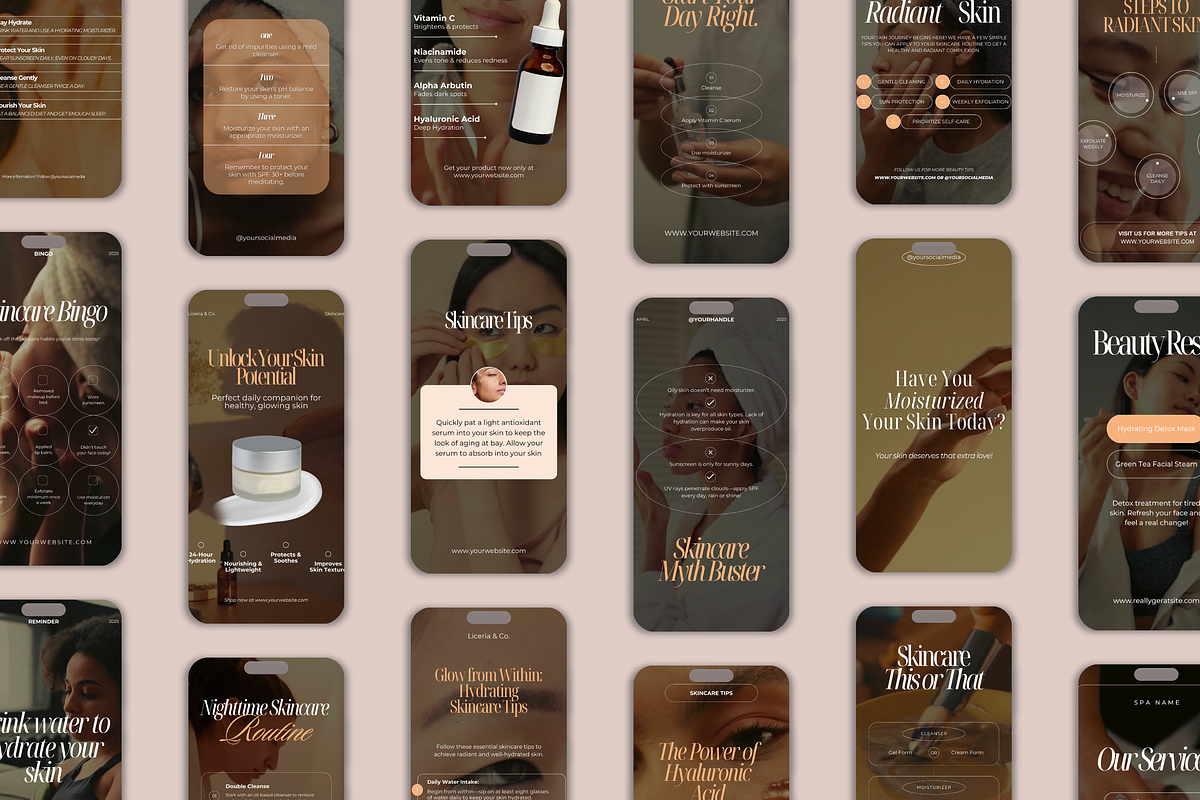Aesthetic Skincare Instagram Reel, a Social Media Template by My Template Studio (Photo 8 of 14)