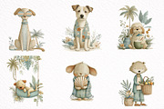 Whimsical Summer Dog Clipart, an Illustration by DreamArtGraphic (Thumbnail 3 of 8)