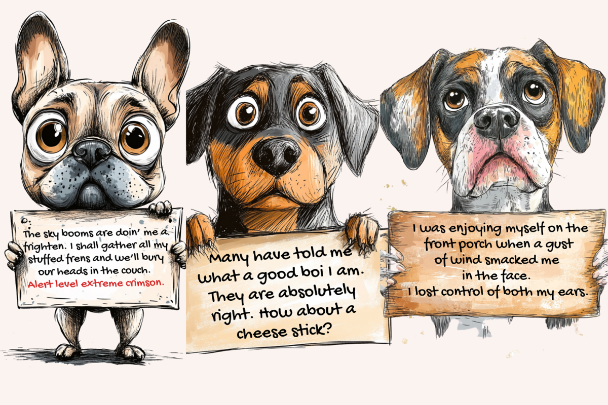 Woof, Wags and Witty Remarks, an Animal Illustration by PrintHaven Designs (Photo 2 of 10)