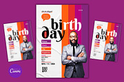 Birthday Party Flyer Template, a Marketing Template by Mishek Munene (Thumbnail 1 of 4)