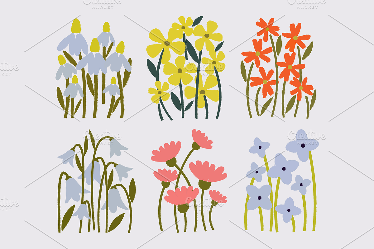 FLOWER POSTER SET (6 ILLUSTRATIONS), a Decorative Illustration by Bonfloret Studio (Photo 8 of 8)