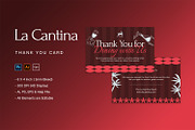 La Cantina - Thank You Card, a Card Template by StreaksideStd (Thumbnail 1 of 3)
