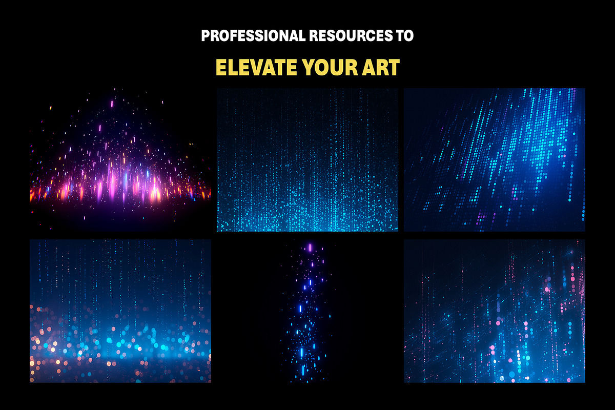 250+ Dots Neon Light Overlay Effects, an Object Graphic by Mikel Blazgad (Photo 4 of 10)