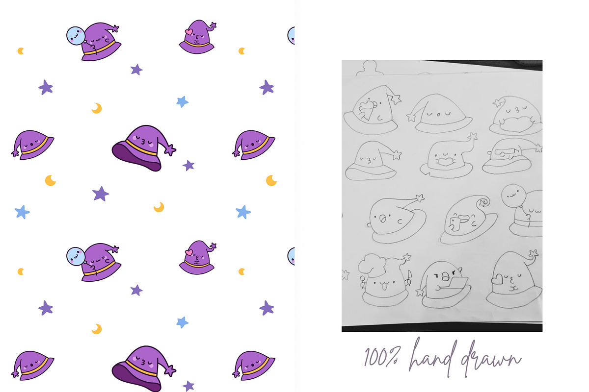 Wizard Hat Patterns, a Pattern Graphic by Palau (Photo 8 of 9)