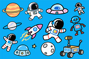 Cute Space Adventure Illustration, an Object Graphic by Housui Patterns (Thumbnail 5 of 6)