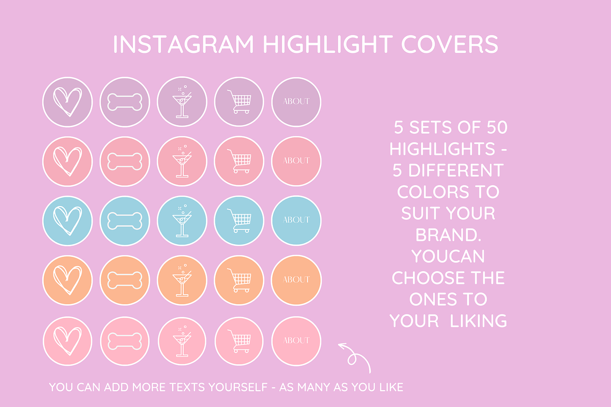 Bright Pastel Instagram Mega Bundle preview 8