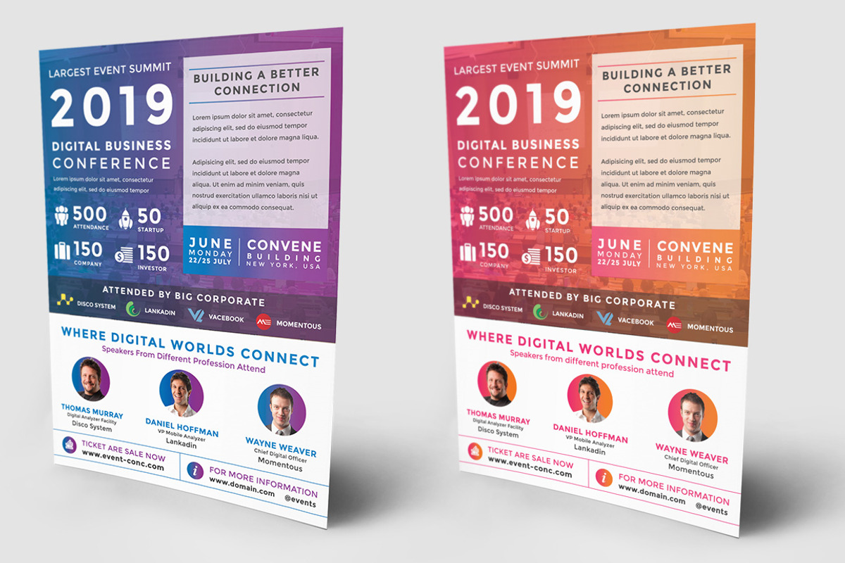 Digital Conferences Event Flyer, a Flyer Template by Affantjie Photowork (Photo 4 of 7)