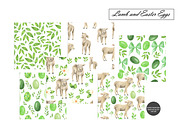 Watercolor Easter Seamless Patterns, an Illustration by OlDm_Shop (Thumbnail 8 of 9)