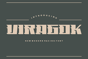 Viragok - Font, a Sans Serif Font by artchiles_design