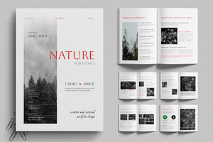 Natural Style Portfolio Template, a Brochure Template by MightyDesign