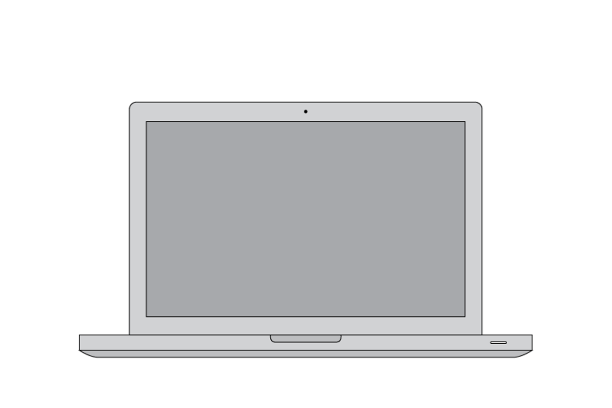 MacBook Pro Linear Wireframe preview 2