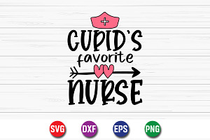 Cupid's Favorite Nurse SVG