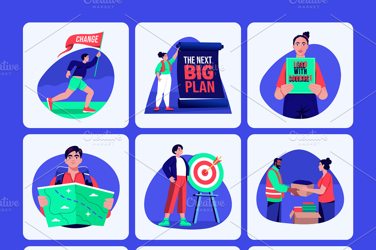 Young Leaders Dream Illustration Set, a Technology Illustration by Brickclay (Photo 9 of 10)