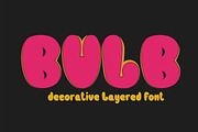 Bulb Layered Font, a Script Font by LetterStock (Thumbnail 1 of 6)
