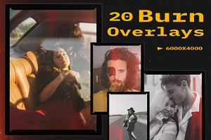 20 FILM BURN OVERLAYS