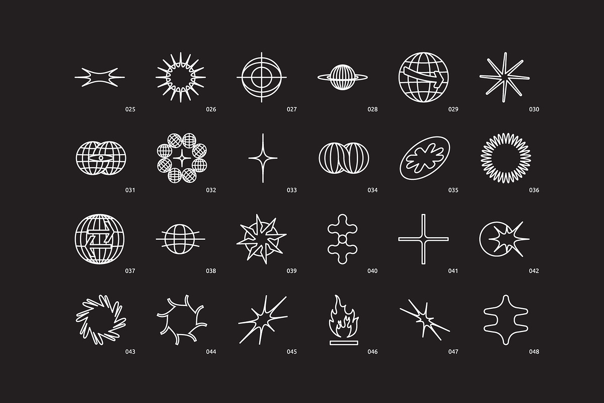 96 Linear Vector Shapes, a Graphic by Vanzyst (Photo 3 of 7)