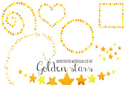 Watercolor gold stars clip art, an Illustration by SandraGraphicDesign (Thumbnail 2 of 3)