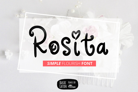Rosita Flourish Font preview 5