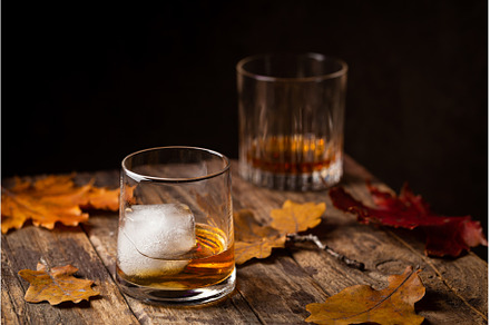 Glass of scotch whiskey, a Food & Drink Photo by piter.goskov