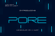 PORE Font