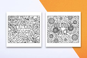 Set of 6 coloring pages, a Decorative Illustration by Lyolya Profitrolya (Thumbnail 4 of 4)