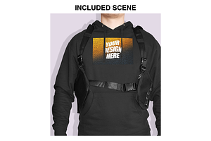 Cotton Heritage M2580 Hoodie Mockup