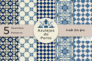 Azulejos do Porto Pattern Bundle