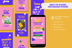 Back to school Instagram story & Can, a Social Media Template by Attype