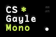 CS Gayle Mono – Sans Serif Typeface, a Sans Serif Font by Craft Supply Co. (Thumbnail 1 of 8)