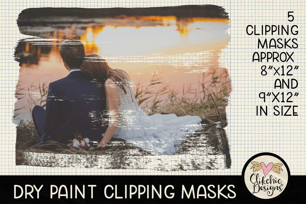 Dry Paint Photoshop Clipping Masks, an Object Graphic by Clikchic Designs (Photo 4 of 6)