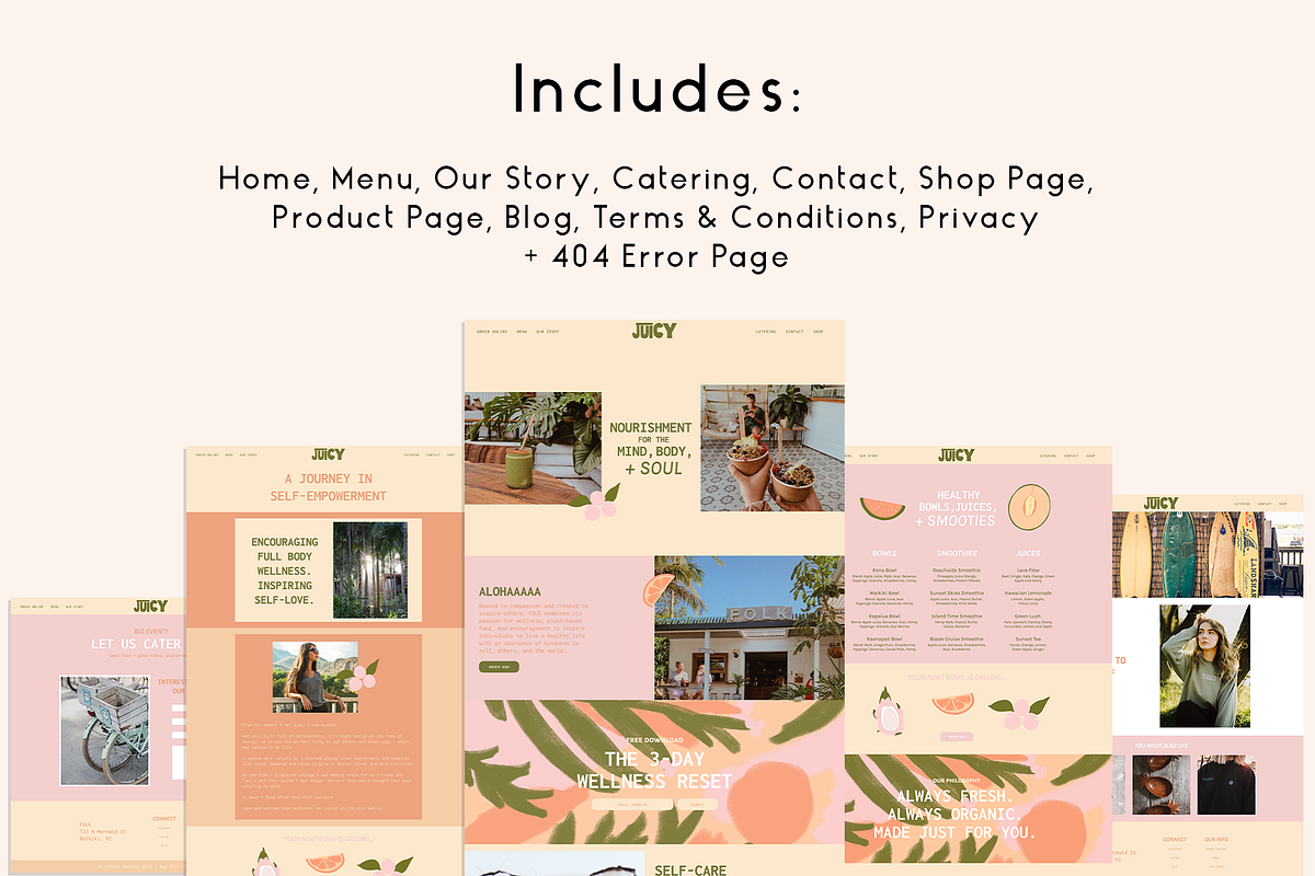 ShowIt Website Template for Cafe, a Websites & App Template by Scribble Society (Photo 2 of 8)