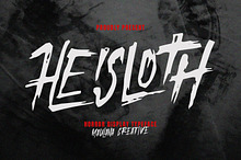Heisloth Handmade Horor Brush Font