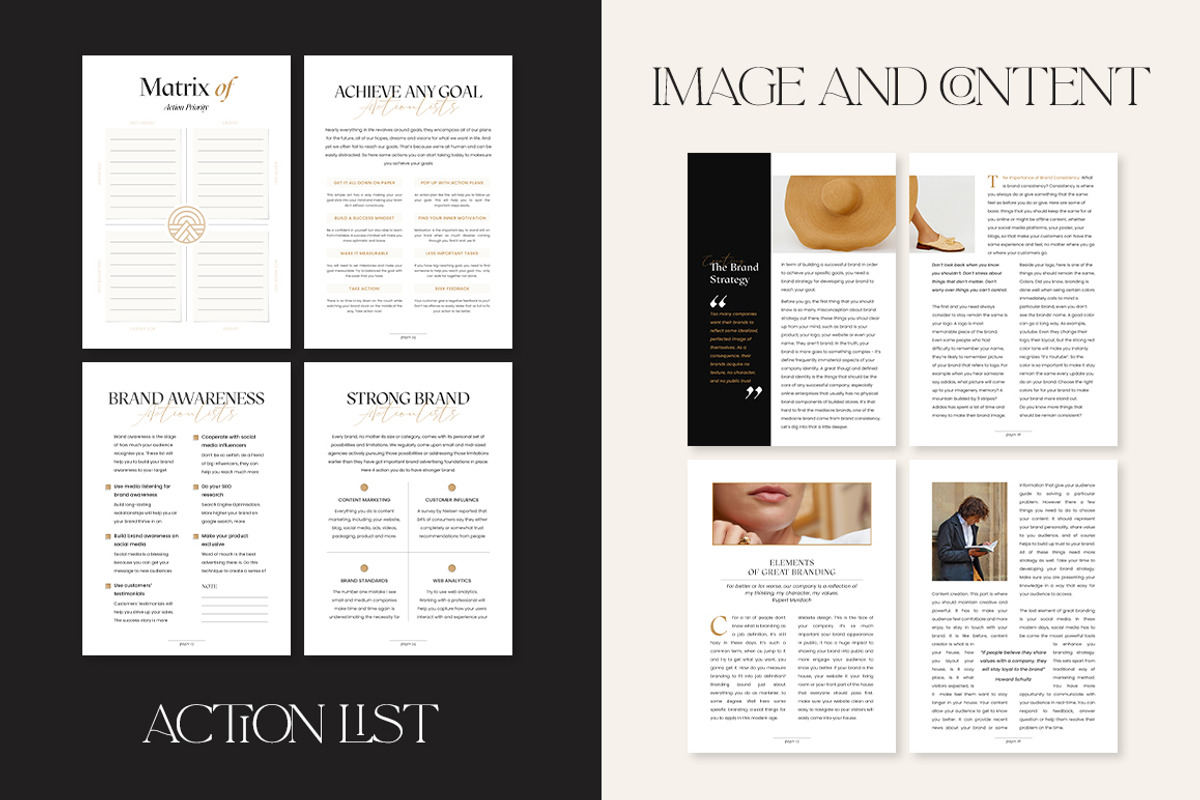 SALE Branding Workbook Creator CANVA, a Magazine Template by Eviory (Photo 21 of 43)