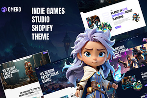 Omero – Game Studio & Indie Shopify, a Shopify Template by apollotheme