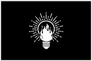 Hot Idea Logo (Bulb & Flame), a Branding & Logo Template by Atlantis X Nurman Arbai (Thumbnail 2 of 2)