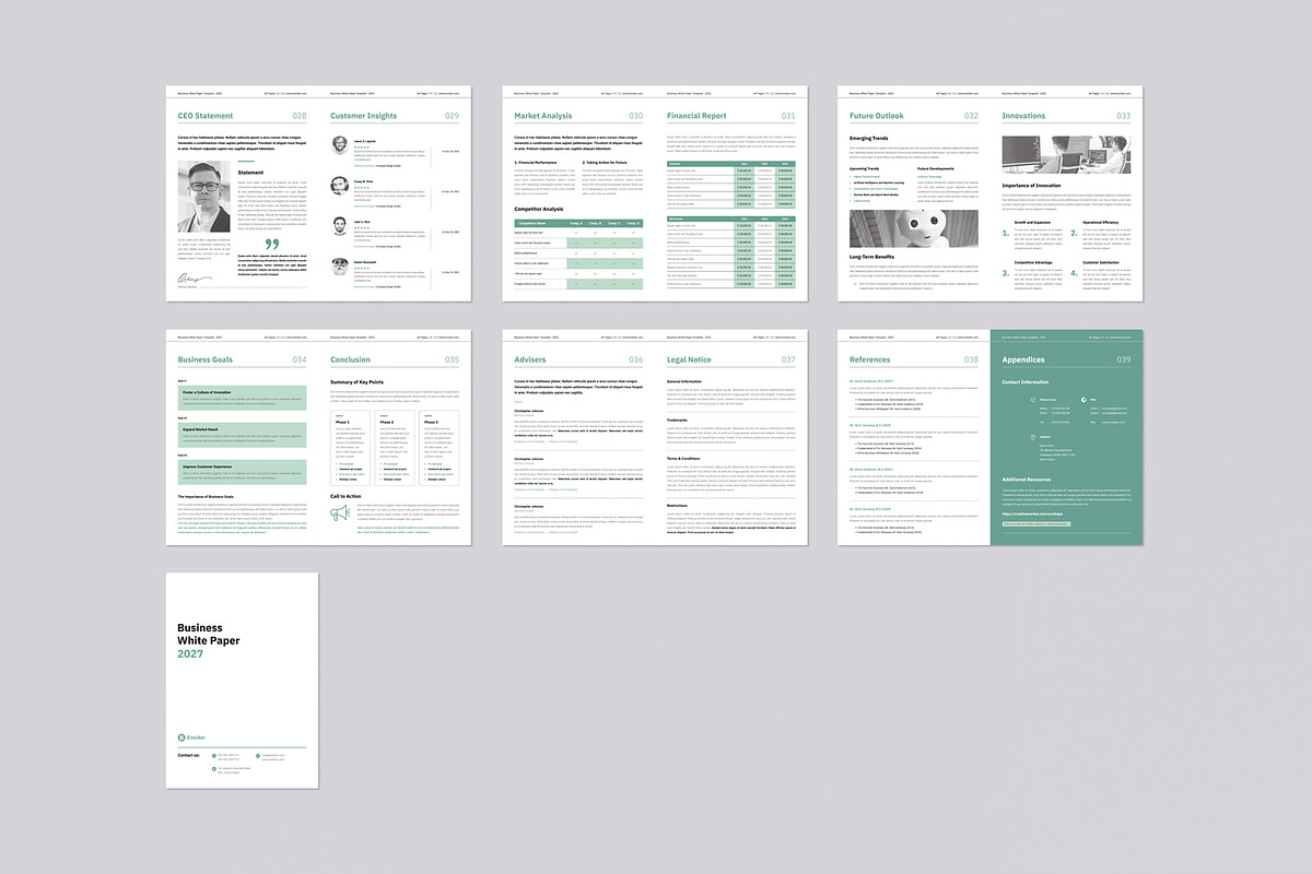 Whitepaper | Canva, Word, InDesign, a Brochure Template by Orcshape Studio (Photo 16 of 17)
