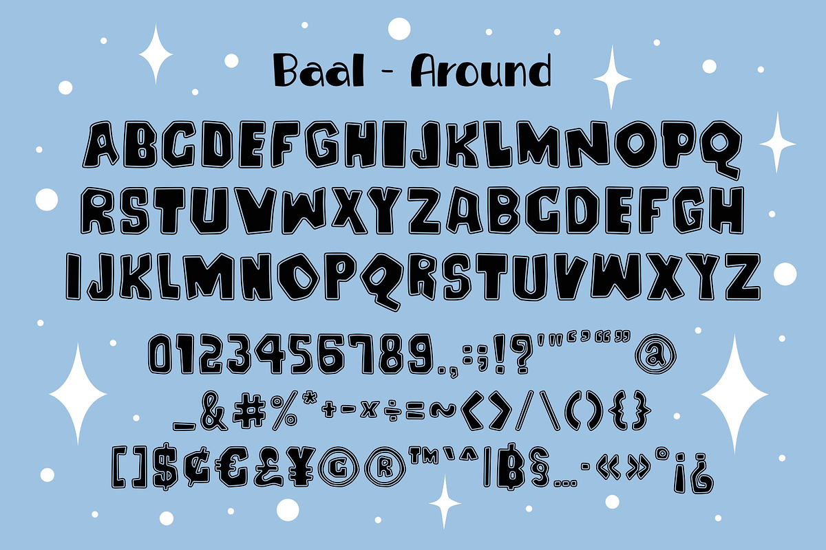 Baal OTF, a Symbol Font by DREAMs Soul G. (Photo 7 of 7)