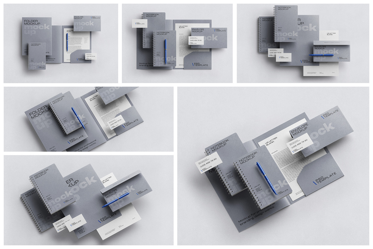 Elegant Branding Mockup Set, an Advertising Mockup by mockupatelier (Photo 2 of 9)