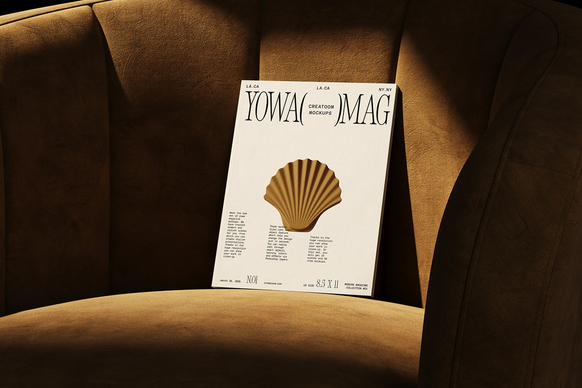 Magazine Mockup Collection (38 PSD), a Books & Magazine Mockup by Creatoom (Photo 4 of 12)