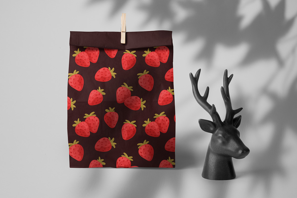 Fresh strawberry seamless pattern, a Pattern Graphic by Good Studio (Photo 3 of 5)