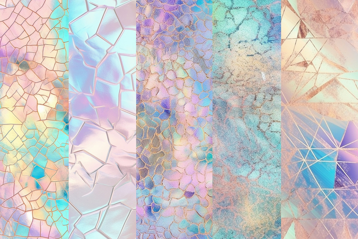 Holographic Foil Digital Papers, a Background Graphic by BonaDesigns (Photo 4 of 4)