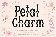 Petal Charm, a Script Font by Wow Magic (Thumbnail 1 of 5)