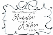 Rosalie Kathie - Whimsical Font, a Script Font by Jimtype Studio (Thumbnail 1 of 9)