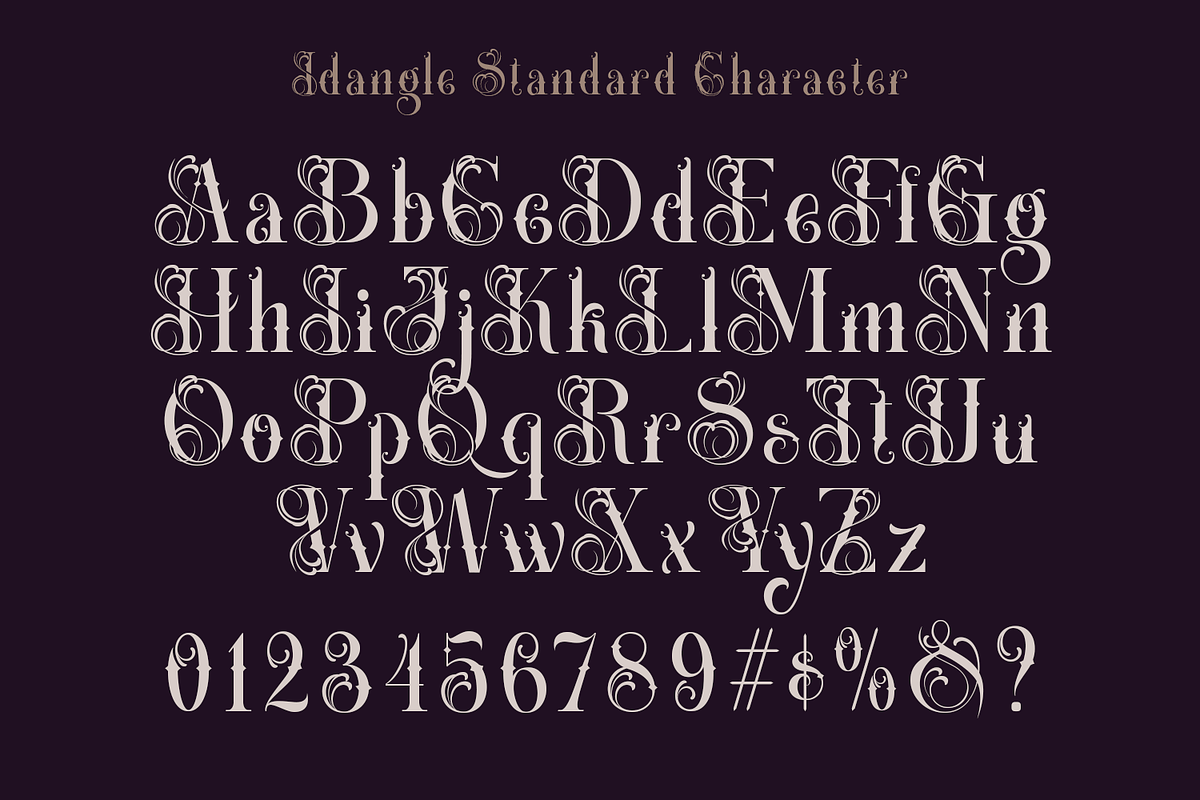 Idangle -Decorative Serif, a Serif Font by TypeClassHeroes (Photo 2 of 10)
