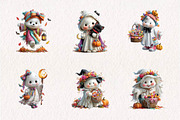 Cute Halloween Ghost, a Seasonal Illustration by CreationArt (Thumbnail 4 of 7)