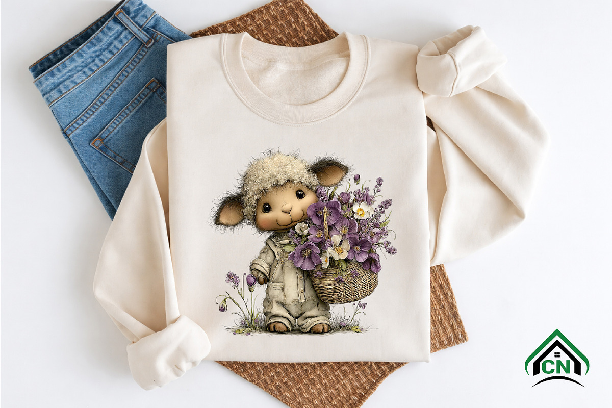 Whimsical Easter Animals Clipart, an Illustration by Craft Nest (Photo 7 of 12)