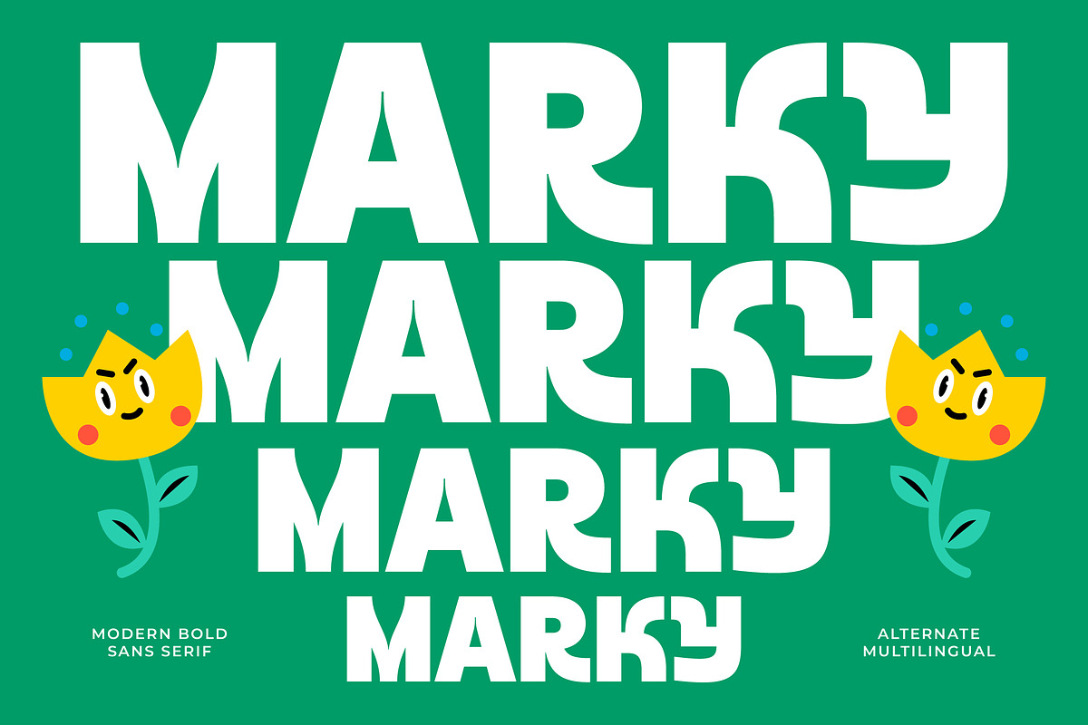 Marky Modern Bold Sans Serif Font, a Sans Serif Font by Jaruka (Photo 11 of 11)